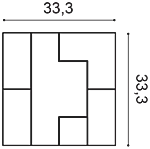 Декоративная панель Orac W103 (33.3x33.3x2.5 см) в Нижнем Новгороде