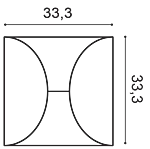 Декоративная панель Orac W107 (33.3x33.3x2.9 см) в Нижнем Новгороде