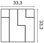 Декоративная панель Orac W102 (33.3x33.3x2.5 см) в Нижнем Новгороде