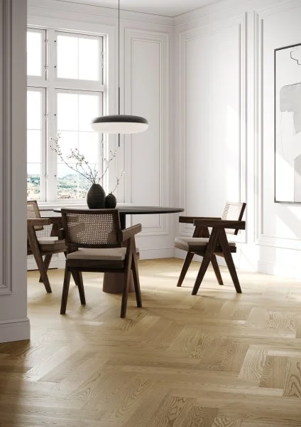 Паркетная доска Quartz Parquet Английская Ёлка Дуб Шампань 33-414 в Нижнем Новгороде