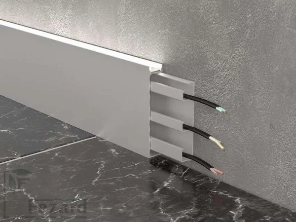 Алюминиевый плинтус Fezard Кабельный ALP-G80-LA Алюминий 80*15*2500 мм в Нижнем Новгороде