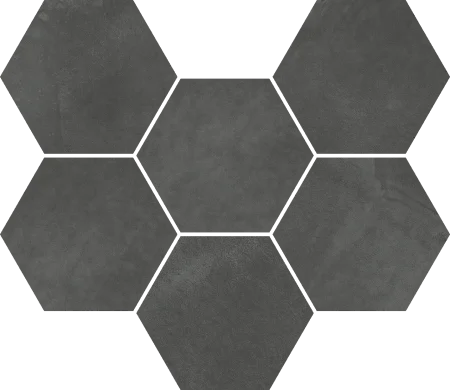 Керамогранит Italon Континуум Петрол Мозаика Гексагон (Натуральная 25х29) в Нижнем Новгороде