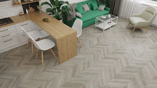 Кварц-виниловая плитка Alpine Floor Chevron Дуб Фантазия ECO 20-1 (2,5 мм. 43 класс) в Нижнем Новгороде