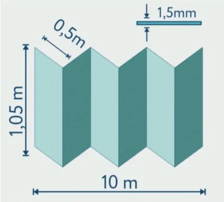 Подложка Солид 1,5мм гармошка для LVT (10.5м2) в Нижнем Новгороде