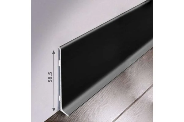 Алюминиевый плинтус Bonkeel ПЛ60 515л Черный (58,5х11,2х2500мм) в Нижнем Новгороде