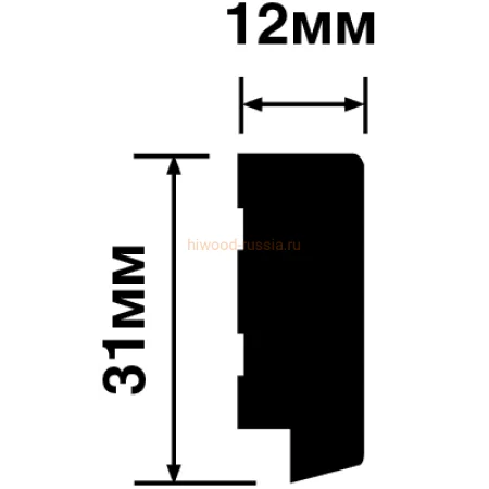 Финишный молдинг LF124B S339S левый декорированный (31х12х2700мм) в Нижнем Новгороде