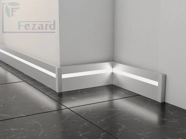 Алюминиевый плинтус Fezard Кабельный ALP-G80-LF Алюминий 80*15*2500 мм в Нижнем Новгороде