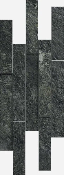 Керамогранит Italon Скайфолл Неро Брик 3D (Патинированная, 28х78) в Нижнем Новгороде