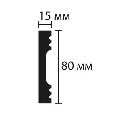 Плинтус NMC Wallstyl FD8 (80х15х2000 мм) в Нижнем Новгороде