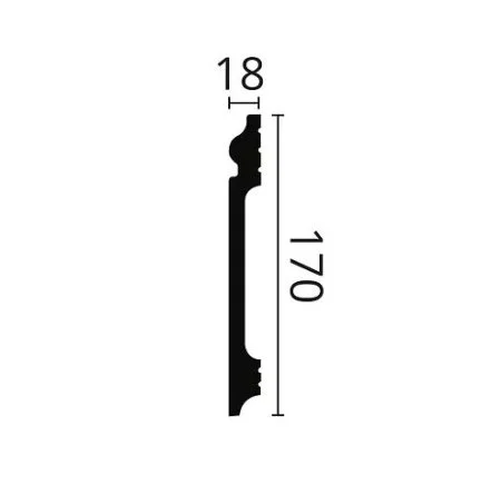 Плинтус NMC Wallstyl FL17 (170х18х2000 мм) в Нижнем Новгороде