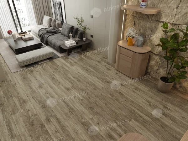 Каменно-полимерная плитка Alpine Floor Grand Sequoia Village Венге Грей ECO 11-807 4мм, 43 класс в Нижнем Новгороде