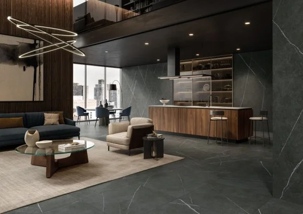 Керамогранит Italon Метрополис Империал Блэк 120х278 (Натуральная и Реттифицированная) в Нижнем Новгороде