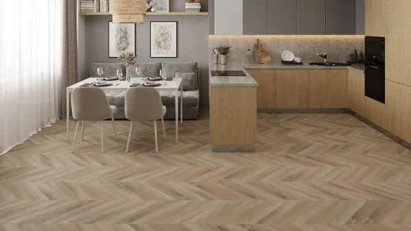Кварц-виниловая плитка Alpine Floor Chevron Дуб Синистра ECO 20-6 (2,5 мм. 43 класс) в Нижнем Новгороде