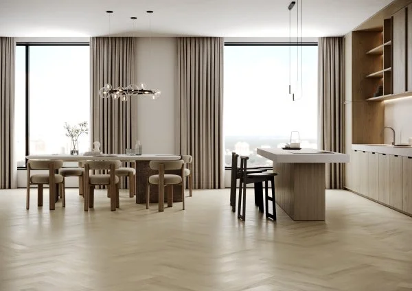 Паркетная доска Quartz Parquet Английская Ёлка Дуб Испанский 33-404 в Нижнем Новгороде