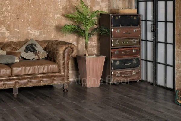 Кварц-виниловая плитка Alpine Floor Premium XL Дуб Торфяной ЕСО 7-11, 8 мм. 43 класс в Нижнем Новгороде