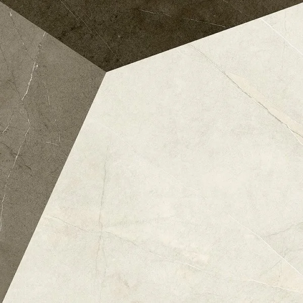 Керамогранит Coliseum Фьямма Уайт Вставка Фрэйм 60х60 (Натуральный и Реттифицированный) в Нижнем Новгороде