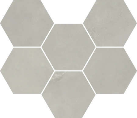 Керамогранит Italon Континуум Сильвер Мозаика Гексагон (Натуральная 25х29) в Нижнем Новгороде