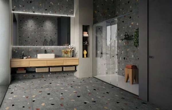 Керамогранит Coliseum Палладио Блэк 60х120 (Натуральный и Реттифицированный) в Нижнем Новгороде