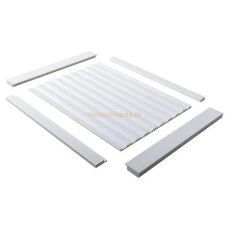 Финишный молдинг LF124B NP левый белый (31х12х2700мм) в Нижнем Новгороде