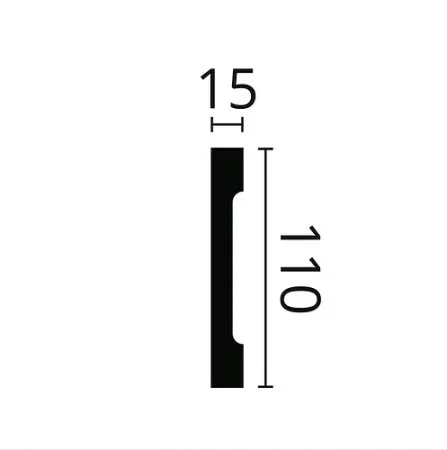 Плинтус NMC Wallstyl FD2S (110х15х2000 мм) в Нижнем Новгороде
