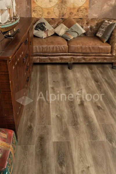 Кварц-виниловая плитка Alpine Floor Premium XL Дуб Коричневый ЕСО 7-9, 8 мм. 43 класс в Нижнем Новгороде