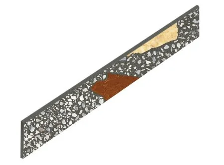 Керамогранит Coliseum Палладио Блэк Плинтус (Натуральный, 7,2х60) в Нижнем Новгороде