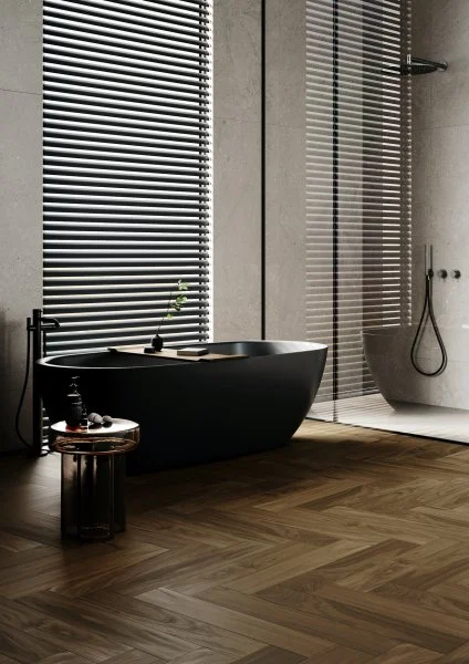 Паркетная доска Quartz Parquet Английская Ёлка Орех Американский 33-400-29 в Нижнем Новгороде