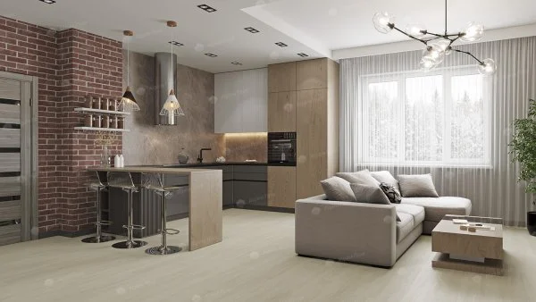 Каменно-полимерная плитка Alpine Floor Solo Plus Ленто ЕСО 14-501, 4 мм, 43 класс в Нижнем Новгороде