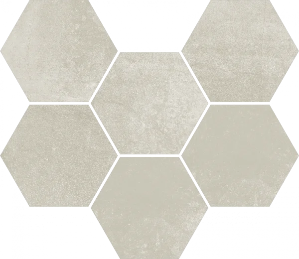 Керамогранит Coliseum Экспо Уайт Мозаика Гексагон (Натуральная, 25х29) в Нижнем Новгороде