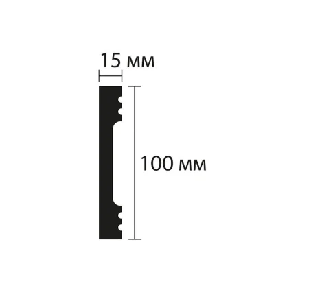 Плинтус NMC Wallstyl FD10 (100х15х2000 мм) в Нижнем Новгороде