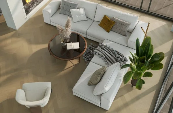 Паркетная доска Quartz Parquet Английская Ёлка Дуб Шампань 33-414 в Нижнем Новгороде