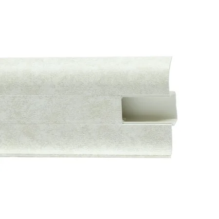 Пластиковый плинтус Royce №860 Белый Кварц (58х22х2200мм) в Нижнем Новгороде