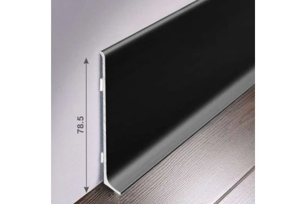 Алюминиевый плинтус Bonkeel ПЛ80 515л Черный (78,5х11,2х2500мм) в Нижнем Новгороде