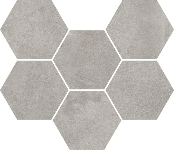 Керамогранит Coliseum Экспо Грэй Мозаика Гексагон (Натуральная, 25х29) в Нижнем Новгороде