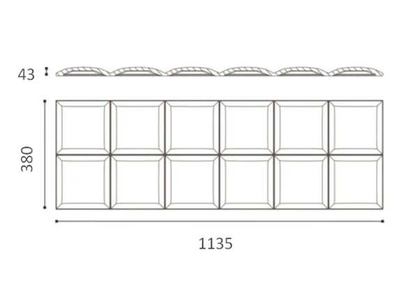 Декоративная панель NMC Arstyl Square (113.5x38x3 см) в Нижнем Новгороде